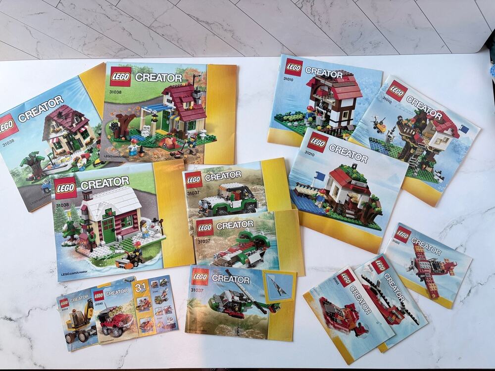 LEGO Lot of 15 Instruction Manuals Books ONLY Creator 3 In 1 Changing Seasons
